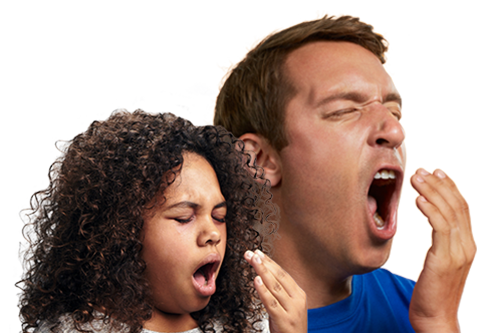 person yawning narcolepsy